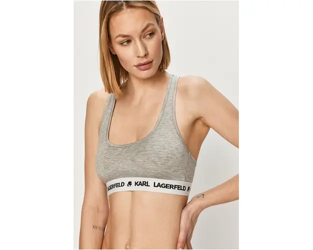 Karl Lagerfeld Sutien sport culoarea gri