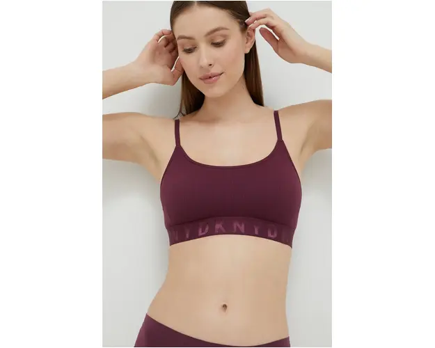 Dkny sutien culoarea violet, neted