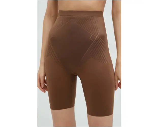 Spanx pantaloni scurti modelatori femei, culoarea maro