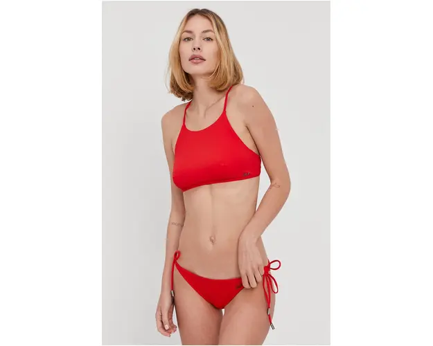 Karl Lagerfeld Costum de baie culoarea rosu, cupa moale