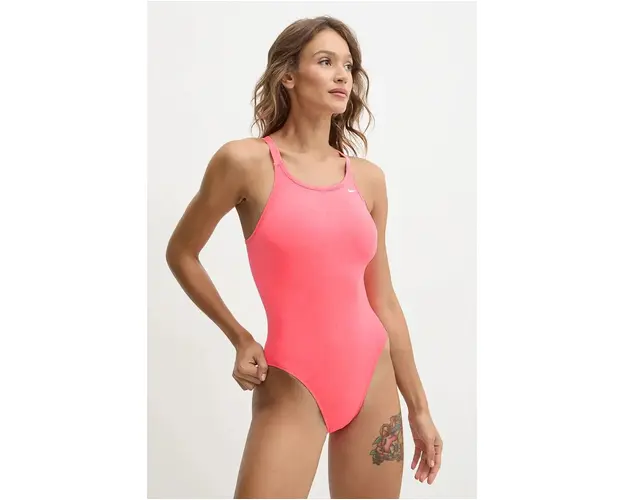 Nike costum de baie dintr-o bucata culoarea rosu, cupa moale