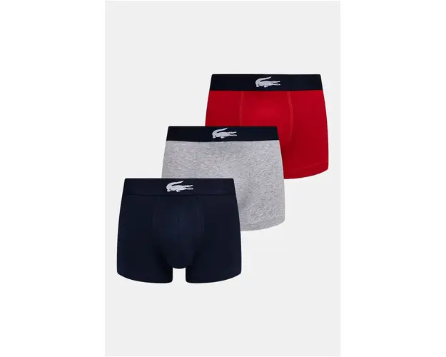 Lacoste boxeri 3-pack barbati, culoarea albastru marin