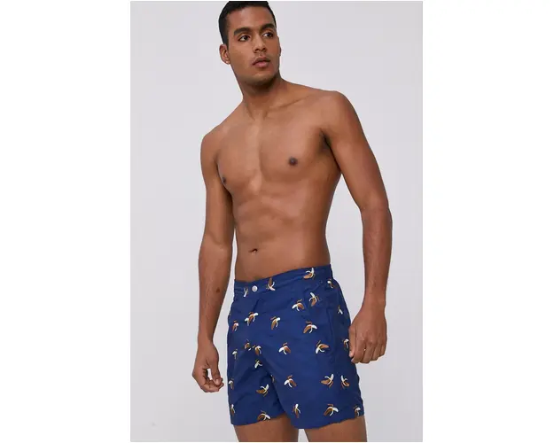 OAS Pantaloni scurti de baie culoarea albastru marin