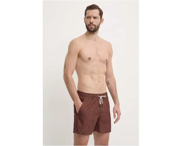 OAS pantaloni scurti de baie culoarea maro