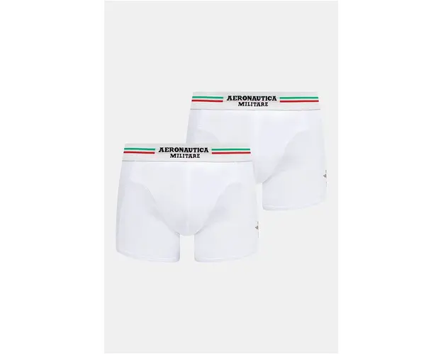 Aeronautica Militare Boxeri (2-pack) barbati, culoarea alb
