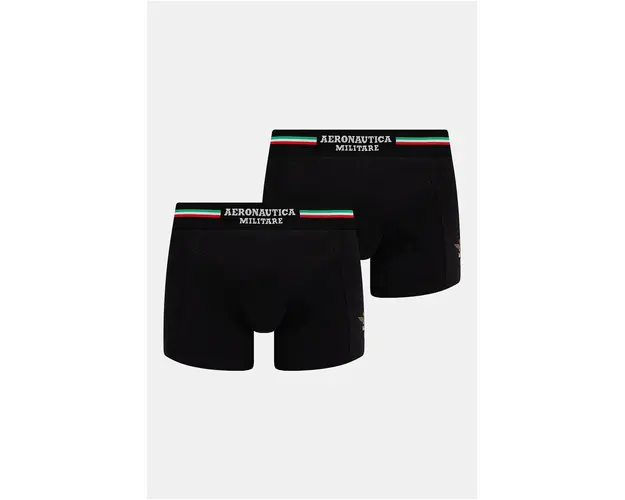 Aeronautica Militare Boxeri (2-pack) barbati, culoarea negru
