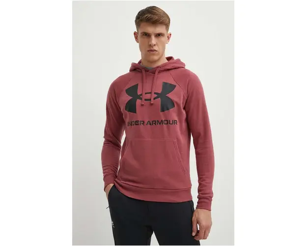 Under Armour Bluza 1357093 barbati, culoarea bordo, cu imprimeu 1357093-652