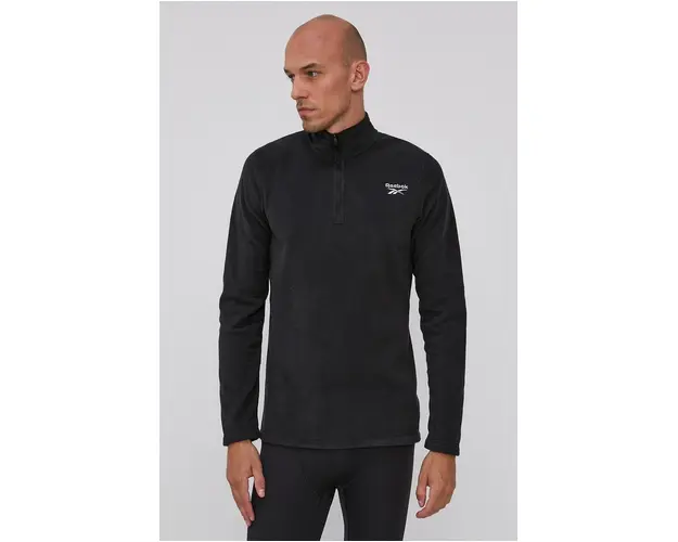 Reebok Bluza GR8959 barbati, culoarea negru, material neted