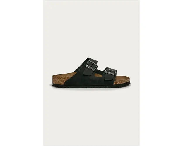 Birkenstock papuci din nubuc Arizona culoarea negru