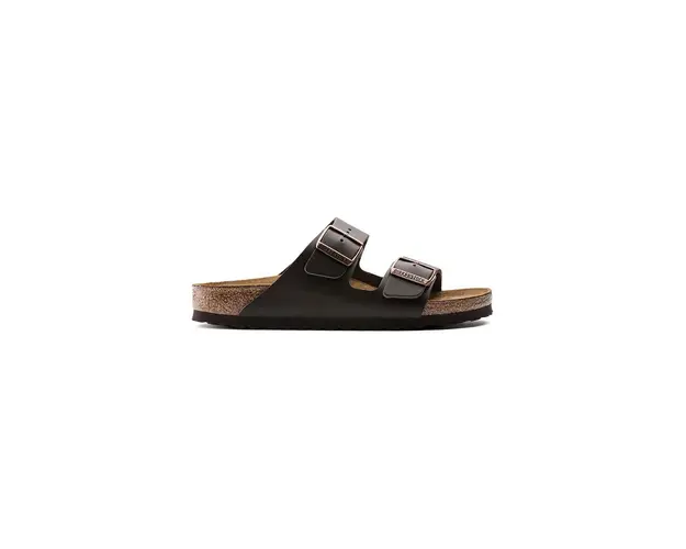 Birkenstock slapi de piele Arizona barbati, culoarea maro, 51101