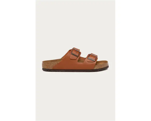 Birkenstock slapi de piele Arizona barbati, culoarea maro, 1019019