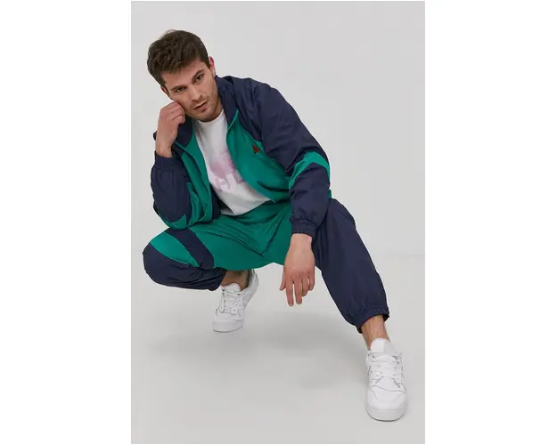 HUF Geaca barbati, culoarea verde, de tranzitie