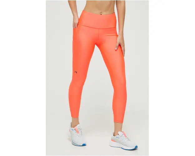 Under Armour leggins de antrenament culoarea rosu, neted, 1365335