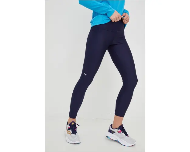 Under Armour leggins de antrenament culoarea albastru marin, neted, 1365335