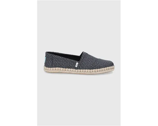 Toms Espadrile Sunspots Crossweave culoarea negru