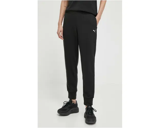 Puma pantaloni de trening culoarea negru, melanj 586842