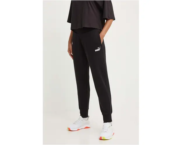 Puma pantaloni de trening culoarea negru, melanj 586842