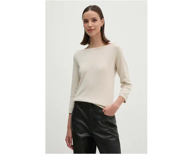 United Colors of Benetton pulover femei, culoarea bej, light