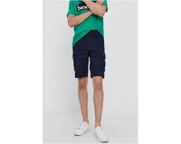 United Colors of Benetton Pantaloni scurti barbati, culoarea albastru marin