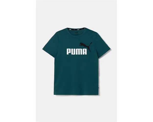 Puma tricou de bumbac pentru copii culoarea verde, cu imprimeu