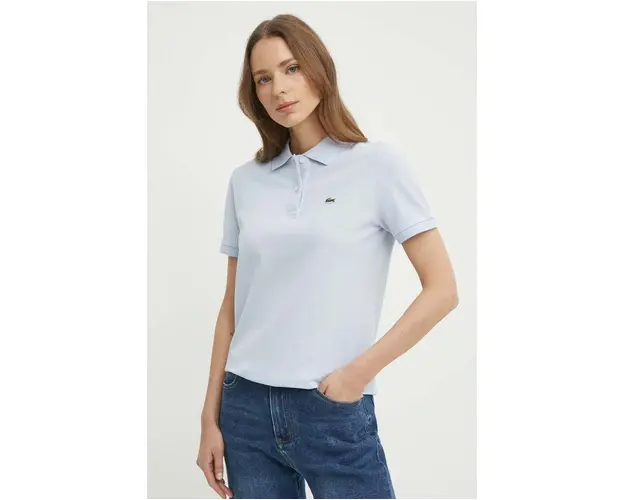 Lacoste tricou din bumbac cu guler