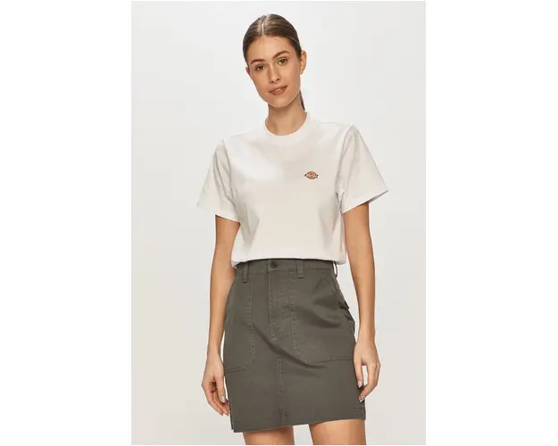 Dickies tricou culoarea alb DK0A4XDAWHX-WHITE
