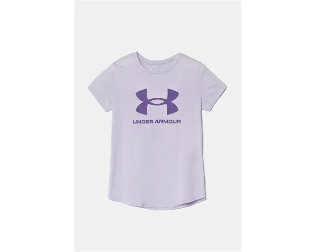 Under Armour tricou copii culoarea violet