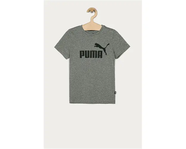 Puma tricou de bumbac pentru copii culoarea gri, cu imprimeu