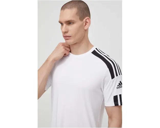 adidas Performance tricou GN5723 barbati, culoarea alb, material uni GN5723