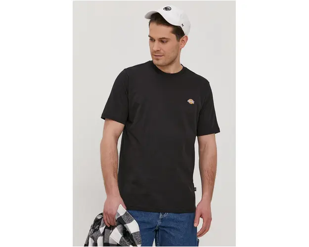 Dickies tricou barbati, culoarea negru, material uni DK0A4XDBBLK-BLACK