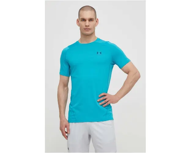 Under Armour tricou de antrenament culoarea turcoaz, neted