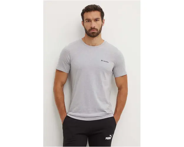 Columbia tricou din bumbac Rapid Ridge Back Graphic culoarea gri, cu imprimeu 1934824-464