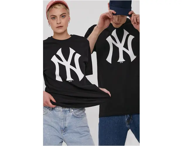 47brand Tricou culoarea negru, cu imprimeu