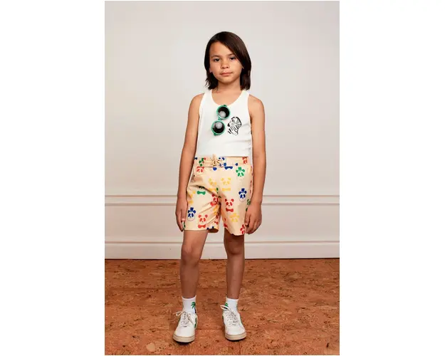 Mini Rodini pantaloni scurti de baie copii culoarea bej