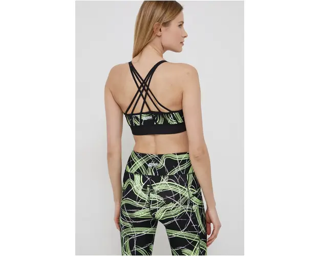 Dkny sutien sport culoarea verde, modelator