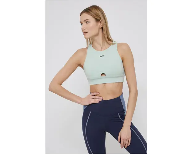 Reebok top de antrenament H51848 culoarea verde