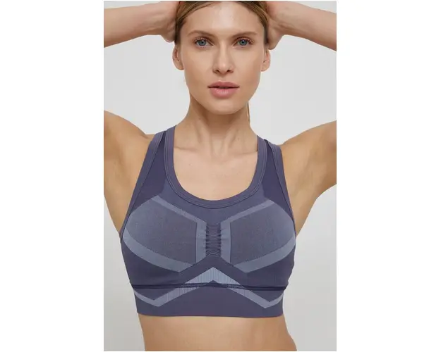 adidas Performance sutien sport HA4331 culoarea violet, modelator