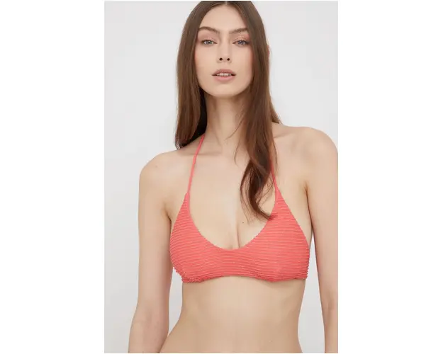 United Colors of Benetton sutien de baie culoarea roz, cupa moale