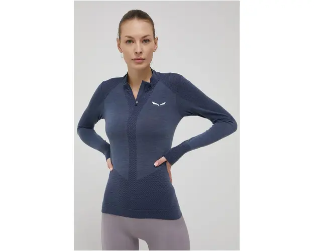 Salewa longsleeve functional Zebry Responsive culoarea albastru marin