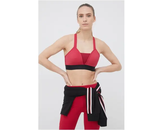 Rossignol sutien sport culoarea bordo, neted