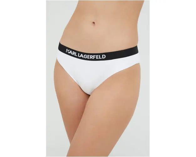 Karl Lagerfeld chiloti de baie culoarea alb