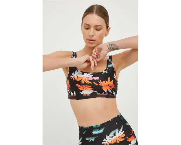 P.E Nation sutien sport Oasis culoarea negru, modelator