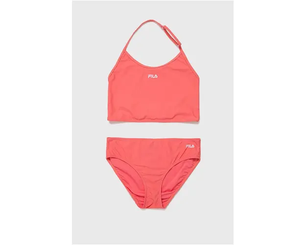 Fila costum de baie pentru copii din doua piese culoarea roz