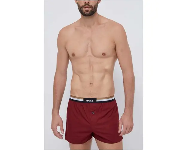 BOSS boxeri de bumbac 2-pack culoarea rosu 50469762