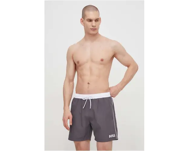BOSS pantaloni scurti de baie culoarea gri 50469302