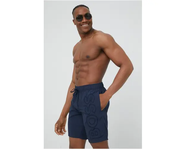 BOSS pantaloni scurti de baie culoarea bleumarin 50469329