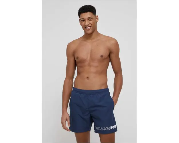 BOSS pantaloni scurti de baie culoarea bleumarin 50469590