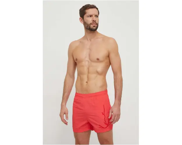 Karl Kani pantaloni scurti de baie culoarea rosu