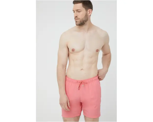 John Frank pantaloni scurti de baie culoarea roz