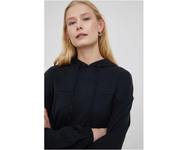 Desigual bluza femei, culoarea negru, neted